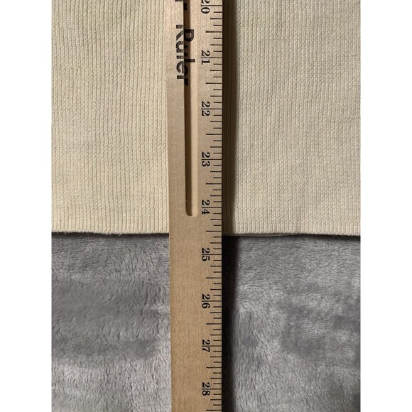 Polo Jeans Co Ralph Lauren Sweater Womens Medium Red White Mock Neck 1/4 Zip - Picture 9 of 10